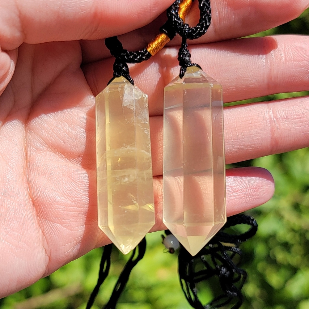 NEW 18" ADJUSTABLE CITRINE DT NECKLACES